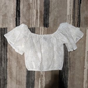 Lulu's Lace Crop Top